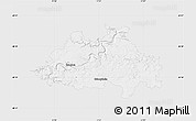 Silver Style Map of Eichstätt, single color outside