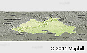 Physical Panoramic Map of Eichstätt, darken, semi-desaturated