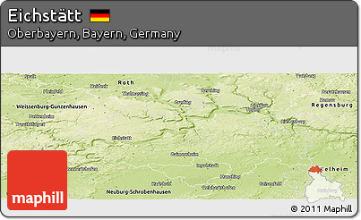 Physical Panoramic Map of Eichstätt