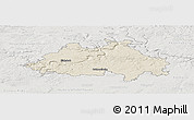 Shaded Relief Panoramic Map of Eichstätt, lighten, semi-desaturated