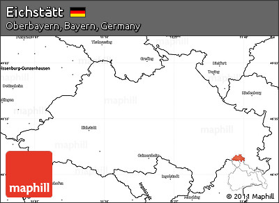 Blank Simple Map of Eichstätt