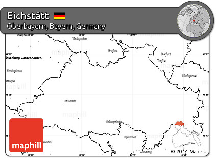 Blank Simple Map of Eichstätt