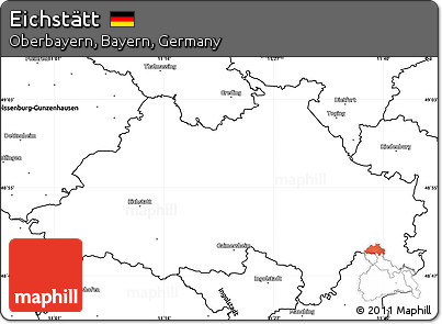 Blank Simple Map of Eichstätt