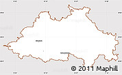 Classic Style Simple Map of Eichstätt, cropped outside