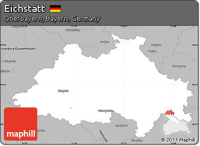 Gray Simple Map of Eichstätt