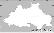 Gray Simple Map of Eichstätt, single color outside