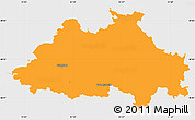 Political Simple Map of Eichstätt, single color outside