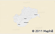 Classic Style 3D Map of Freising, single color outside
