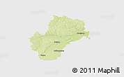 Physical 3D Map of Freising, single color outside