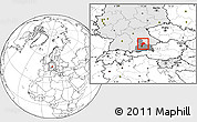 Blank Location Map of Freising, highlighted country, highlighted parent region