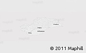 Silver Style Panoramic Map of Freising, single color outside