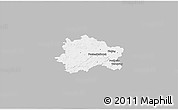 Gray 3D Map of Fürstenfeldbruck, single color outside