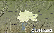 Physical 3D Map of Fürstenfeldbruck, darken