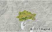 Satellite 3D Map of Fürstenfeldbruck, lighten, semi-desaturated