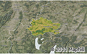 Satellite 3D Map of Fürstenfeldbruck, semi-desaturated