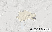 Shaded Relief 3D Map of Fürstenfeldbruck, lighten, semi-desaturated