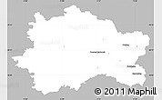 Gray Simple Map of Fürstenfeldbruck, single color outside