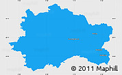Political Simple Map of Fürstenfeldbruck, single color outside