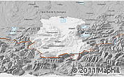 Gray 3D Map of Garmisch-Partenkirchen