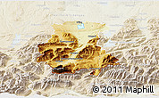 Physical 3D Map of Garmisch-Partenkirchen, lighten