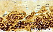 Physical 3D Map of Garmisch-Partenkirchen