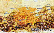 Political 3D Map of Garmisch-Partenkirchen, physical outside