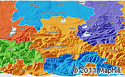Political 3D Map of Garmisch-Partenkirchen