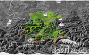 Satellite 3D Map of Garmisch-Partenkirchen, desaturated