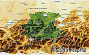 Satellite 3D Map of Garmisch-Partenkirchen, physical outside