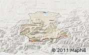 Shaded Relief 3D Map of Garmisch-Partenkirchen, lighten