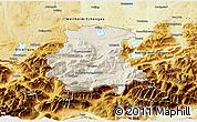 Shaded Relief 3D Map of Garmisch-Partenkirchen, physical outside