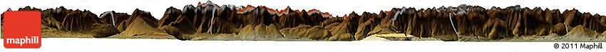 Physical Horizon Map of Garmisch-Partenkirchen, darken