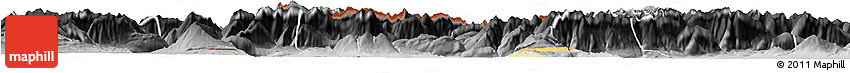 Physical Horizon Map of Garmisch-Partenkirchen, desaturated