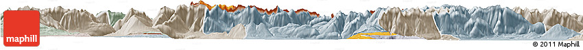 Political Horizon Map of Garmisch-Partenkirchen, lighten, semi-desaturated