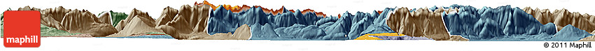 Political Horizon Map of Garmisch-Partenkirchen, semi-desaturated