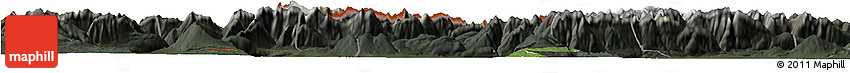 Satellite Horizon Map of Garmisch-Partenkirchen, darken, semi-desaturated