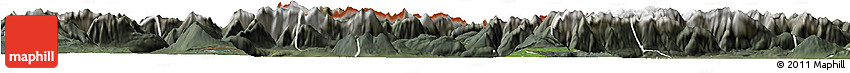 Satellite Horizon Map of Garmisch-Partenkirchen, semi-desaturated