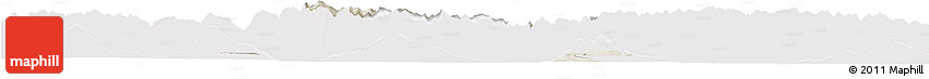 Shaded Relief Horizon Map of Garmisch-Partenkirchen, single color outside