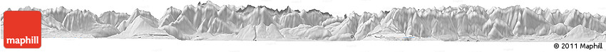 Silver Style Horizon Map of Garmisch-Partenkirchen