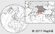 Blank Location Map of Garmisch-Partenkirchen, highlighted country, highlighted grandparent region