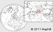 Blank Location Map of Garmisch-Partenkirchen, highlighted grandparent region