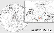Blank Location Map of Garmisch-Partenkirchen, highlighted parent region, within the entire country