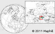 Blank Location Map of Garmisch-Partenkirchen, highlighted parent region, highlighted grandparent region, within the entire country