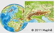 Physical Location Map of Garmisch-Partenkirchen