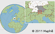 Savanna Style Location Map of Garmisch-Partenkirchen, highlighted country, highlighted grandparent region