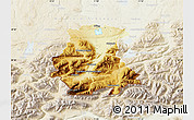 Physical Map of Garmisch-Partenkirchen, lighten
