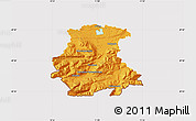 Political Map of Garmisch-Partenkirchen, cropped outside
