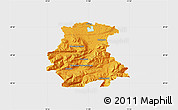 Political Map of Garmisch-Partenkirchen, single color outside
