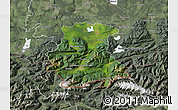 Satellite Map of Garmisch-Partenkirchen, semi-desaturated
