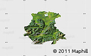 Satellite Map of Garmisch-Partenkirchen, single color outside